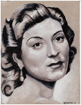 Colored pencil portrait entitled Anneanne