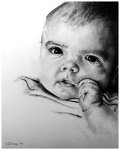 Carbon pencil drawing of my son Emre.