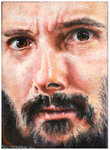 Colored pencil portrait entitled ksmith II