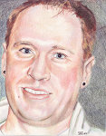Colored Pencil portrait of Travis Forden